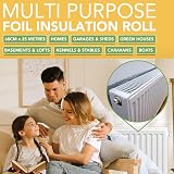 BLOSTM Foil Insulation Roll 25m x 60cm Radiator Reflector 3-in-1 view 8