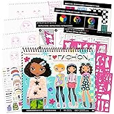 Fashion Angels I Love Fashion Sketch Portfolio - Kids' Fashion Design Sketch Book with Stencils and Stickers