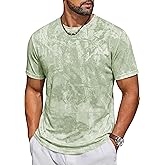Runcati Mens Short Sleeve Crew Neck T-Shirt Tie Dye Casual Graphic Shirt Hipster Stretchy Tee Tops