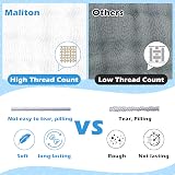 Maliton 6 Pack Muslin Burp Cloths 70x70cm 100% Cotton 6 Layers Baby view 5