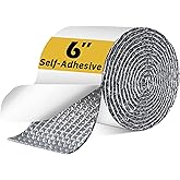 Double Bubble Reflective Foil Insulation Tape, Self-Adhesive Ac Pipe Insulation Wrap for AC Hose, HVAC Duct, Exhaust Hose, Bu