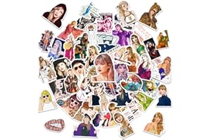 JCQAYB 100pcs Singer Taylor Sticker for Women,Popular Singer Taylor Ablum Stickers for Adult,Vinyl Waterproof Folklore Music Stickers for Water Bottles Laptop,Decorations Party Favors Party Supplies