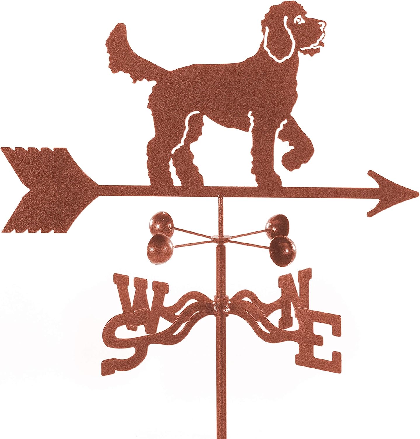 Weathervanes - EZ Vane Golden Doodle Weathervane 21 Inch Wide Deck Mount