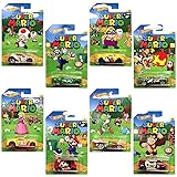 Hot Wheels, Super Mario, Bundle of 8 Die-Cast