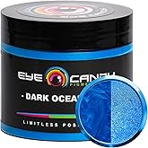 Eye Candy Pigments Premium Blue Mica Powder - Dark Ocean Blue (50gr) - for Epoxy, Resin, Soap, Paint, Woodworking, Acrylic Pouring, Bath Bombs, Fishing Lures - DIY Arts and Crafts Additive