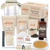 The Kombucha Company Kombucha Home Brewing Starter Kit | 5-Inch Large Scoby | Complete Kit with 16 oz Starter Tea, Brewing Jar &amp; Supplies | Brew Unlimited Kombucha