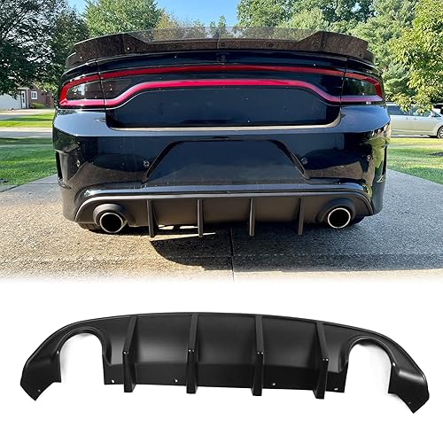FREEMOTOR802 Rear Diffuser, Compatible with 2015-2023 Dodge Charger SRT ...
