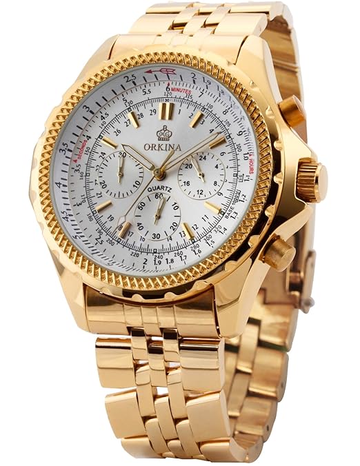 EASTPOLE Elegant 6 Zeiger Armbanduhr Herrenuhr Quarzuhr Uhr ORK096