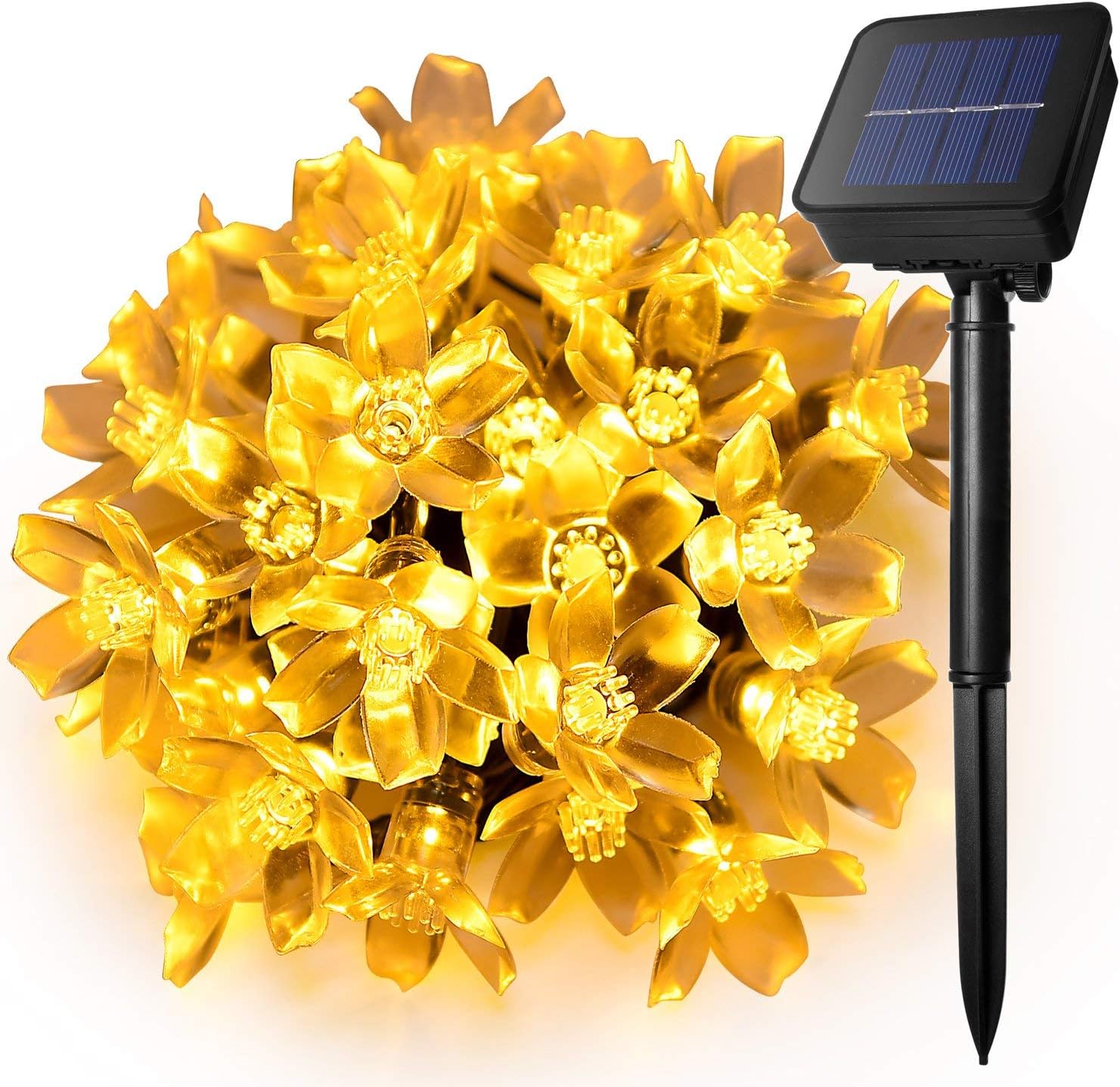 KINGCOO Solar Flower String Lights Outdoor