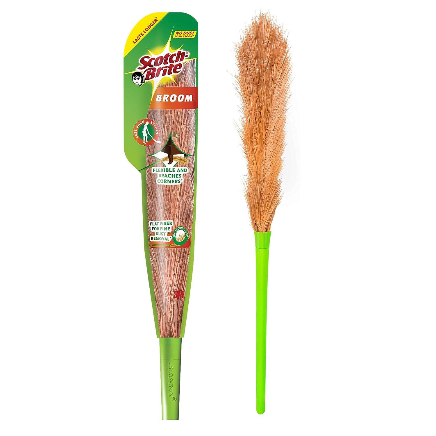 ScotchBrite Fibre Broom (Green) Amazon.in Home Improvement