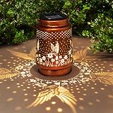 TickTime Hummingbird Solar Lantern Garden Ornament Outdoor Lights Gift for