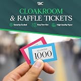 SIC 5-Pack Raffle Tickets Books 1-1000 – Security Numbered Raffle Books view 2