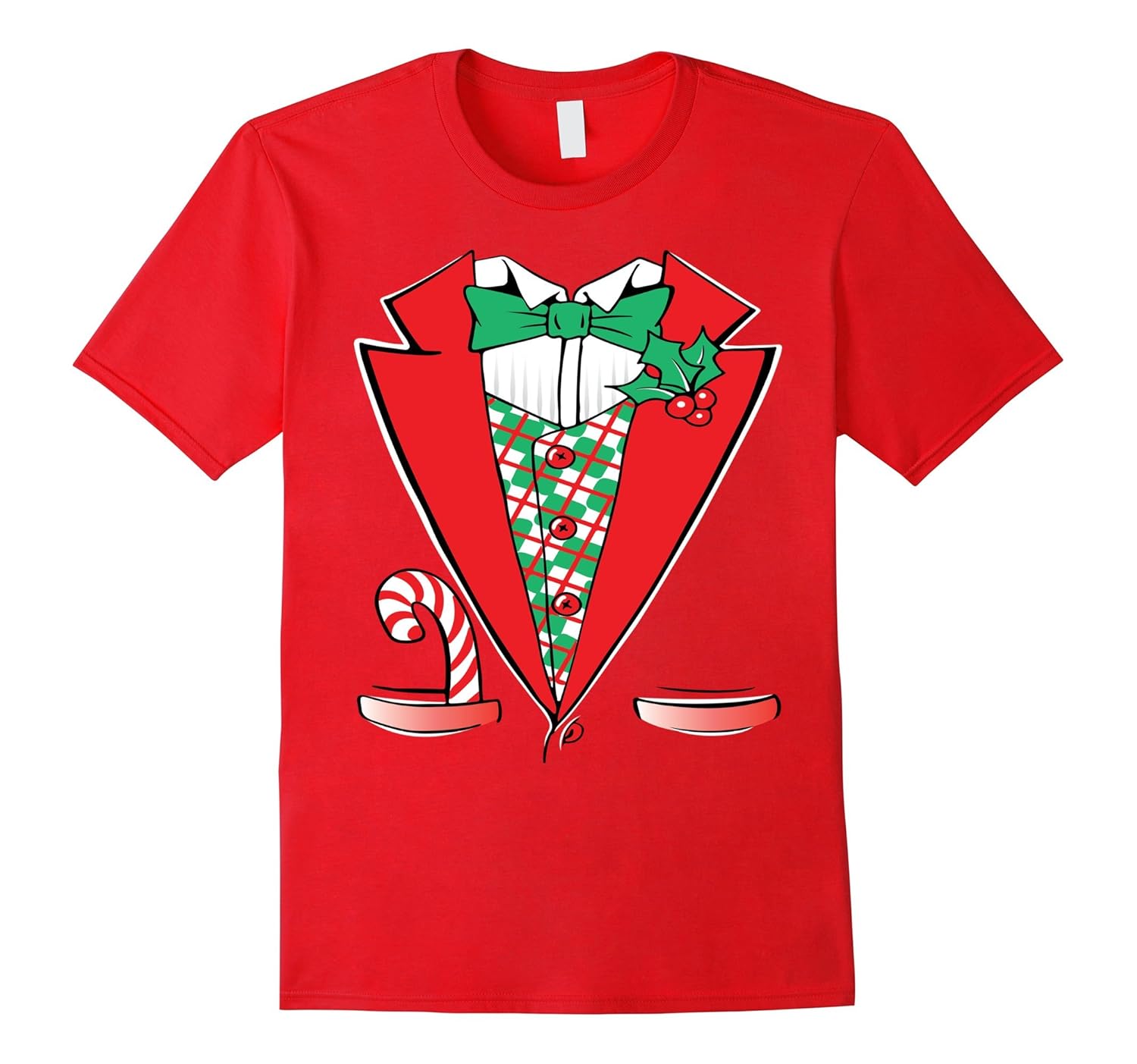 Tuxedo Christmas Costume T-shirt Xmas Shirts-ANZ