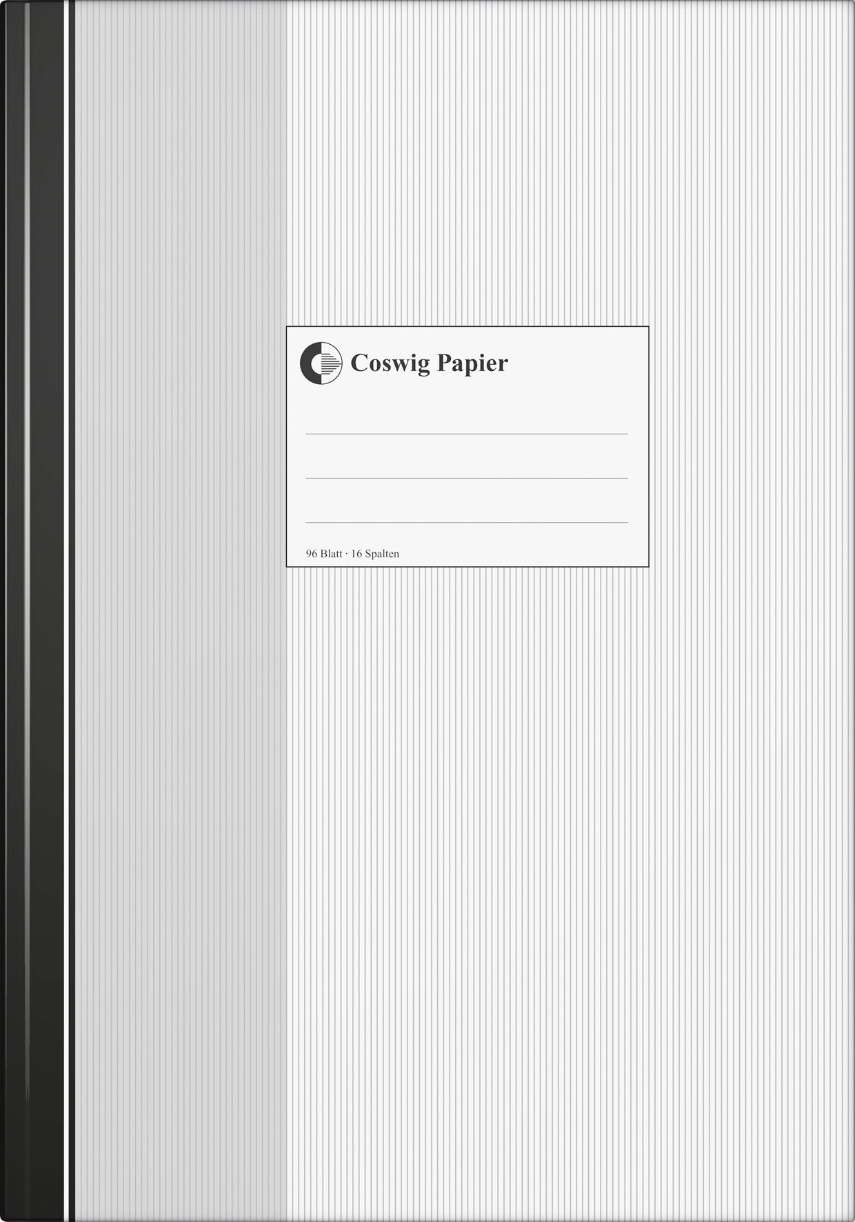 Diverse 86-1195603 Coswig Paper Accounting Book A4 16 Columns 96 Sheets