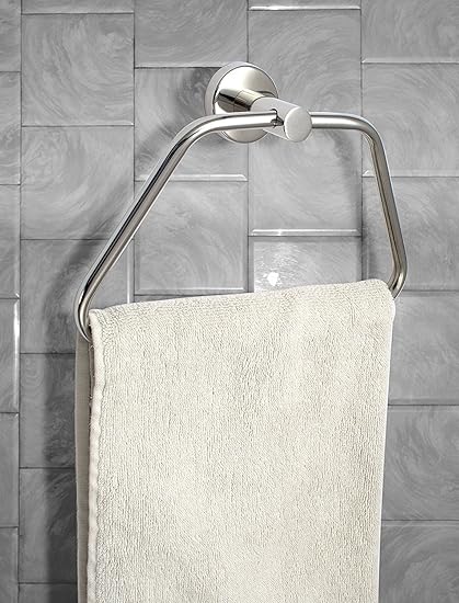 INDISWAN Glossy Stainless Steel Bathroom Towel / Napkin Holder