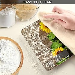 Autumn Sunflowers Wooden Food Scale Waterproof