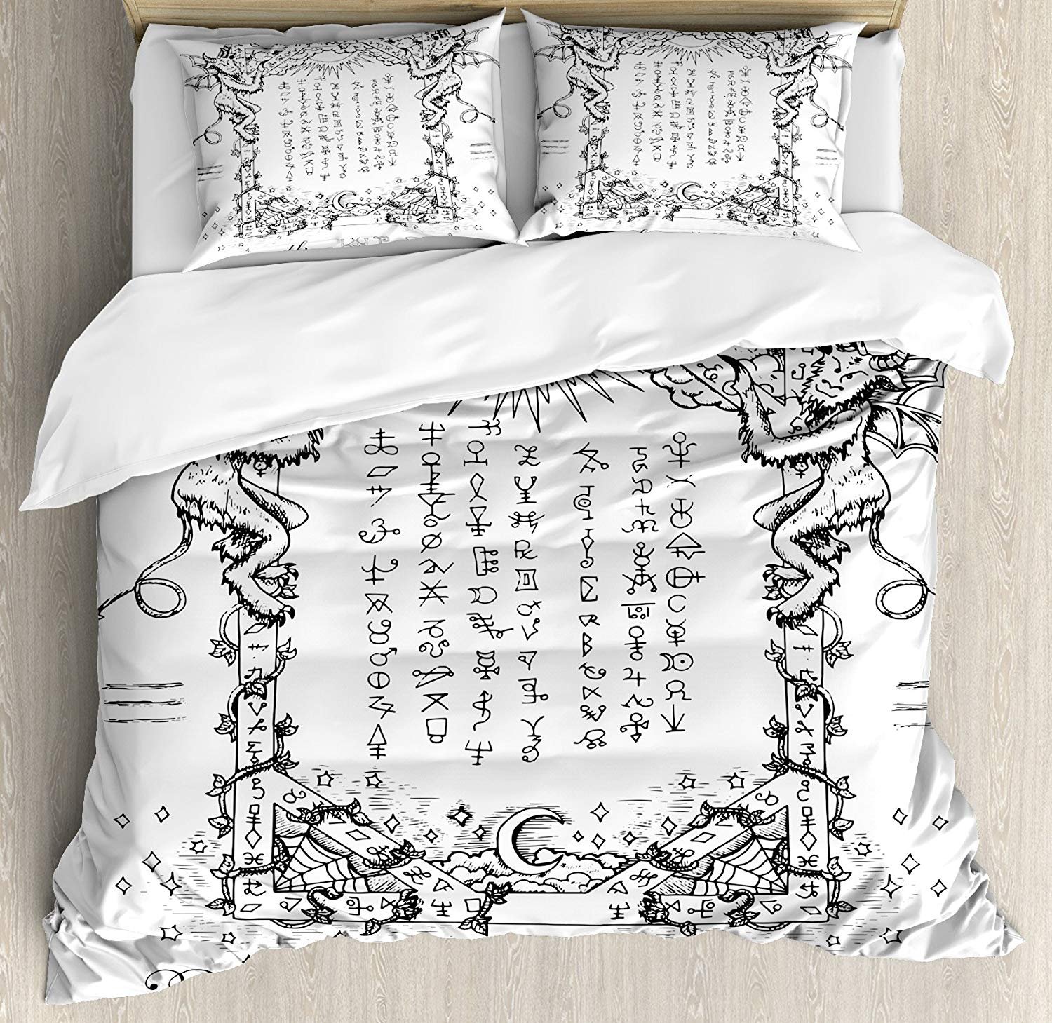 Amazon Com Chic Decor Home Occult 4 Piece Bedding Sets Gothic