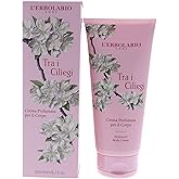 L'Erbolario Perfumed Body Cream - Moisturizing Body Butter with Cherry Extract - Softening Skin Care with Vitamin-Rich Oils - Tra i Ciliegi - 6.7 oz