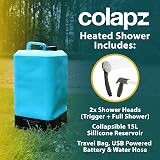 Colapz Portable Electric Camping Shower with 15L Tank 42C High Power view 5