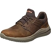 Skechers Men's Streetwear Delson 3.0 - Ezra Leather Bungee Lace Slip On