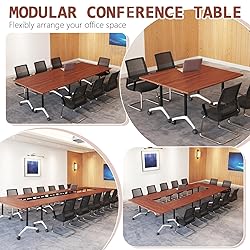 SOIUDNEB Conference Table,Wooden Folding Conference