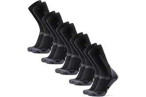 DANISH ENDURANCE Hiking Socks, Winter Socks, Merino Wool Socks, Anti Blister, Cushioned, Crew Socks for Men & Women, 3-Pack