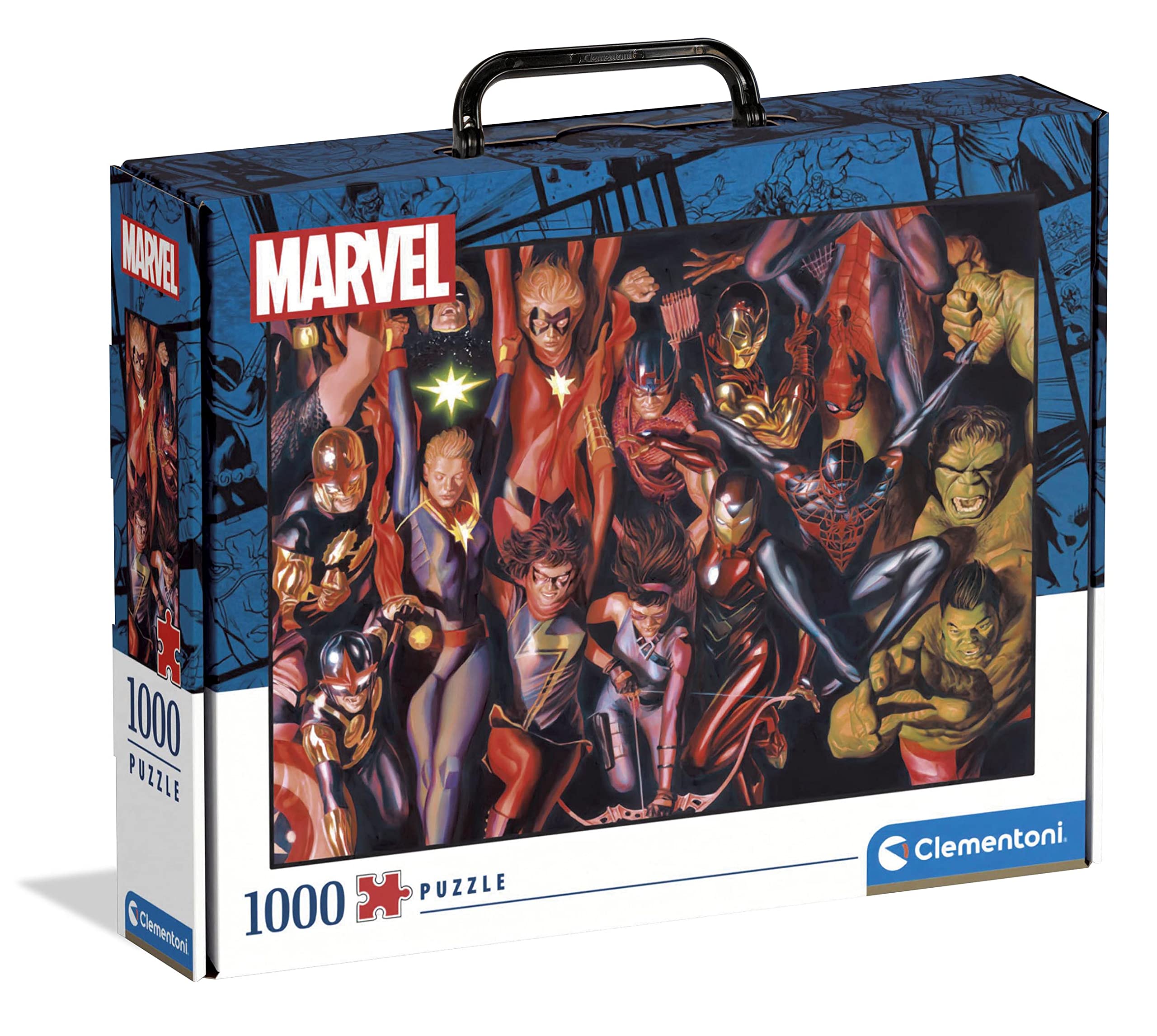 Clementoni - 39675 - Puzzle Marvel Avengers - Jigsaw Puzzle 1000 Pieces, Jigsaw Puzzle For Adults - Made In Italy