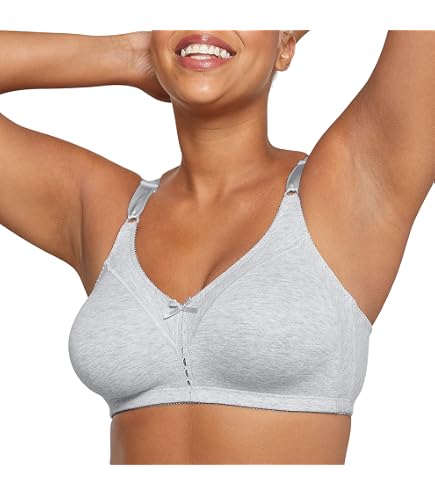 JUST MY SIZE Satin Stretch Wirefree (1960) Rosewood, 42B at Amazon