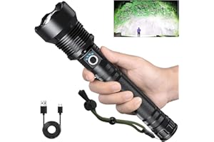 LYLTING Rechargeable Flashlights 990,000 Lumens, Super Bright LED Flashlight High Lumens with USB Cable, 5 Modes Waterproof Flashlight Powerful Flash Light for Home Camping Hiking