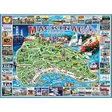 White Mountain Puzzles Michigan - 1000 Piece Jigsaw Puzzle, 24" X 30", Fun State Landmark Art