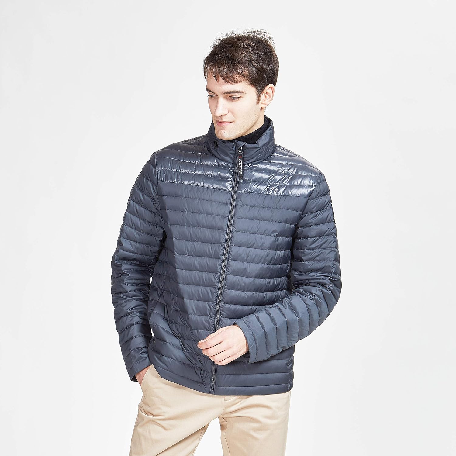TIGER FORCE Winter Puffer Jacket for Men Hooded Quilted Active Coats Cotton Padded Outerwear Snowjacket Autumn at  Men’s Clothing store