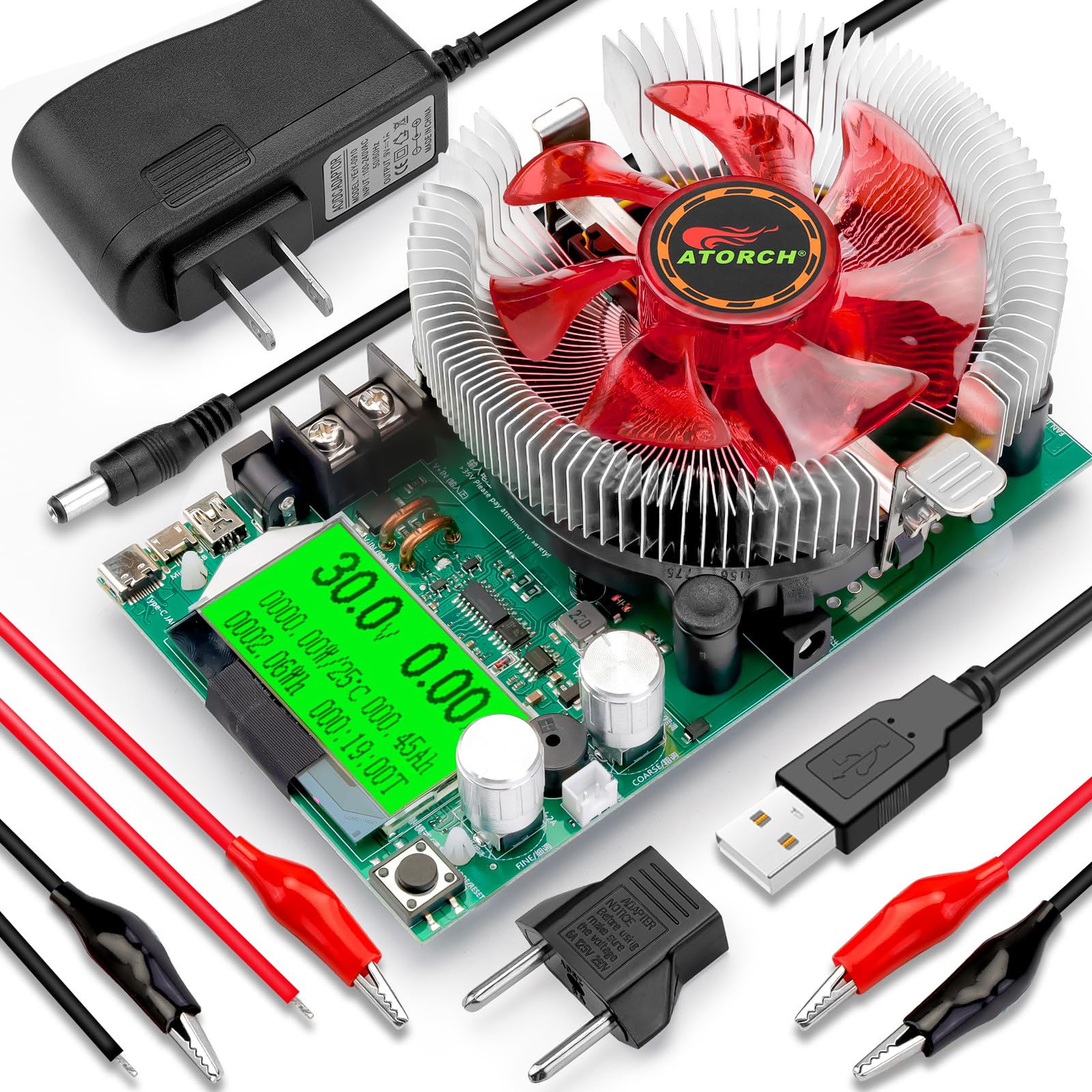 MakerHawk Electronic Load Tester - USB Load Tester 150W 200V 20A ...