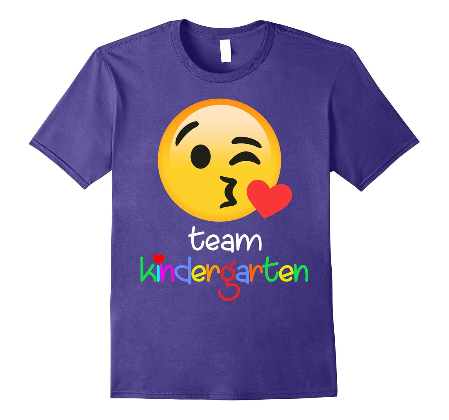 Team KINDERGARTEN TSHIRT Teacher EMOJI HEARTS LOVE-ANZ