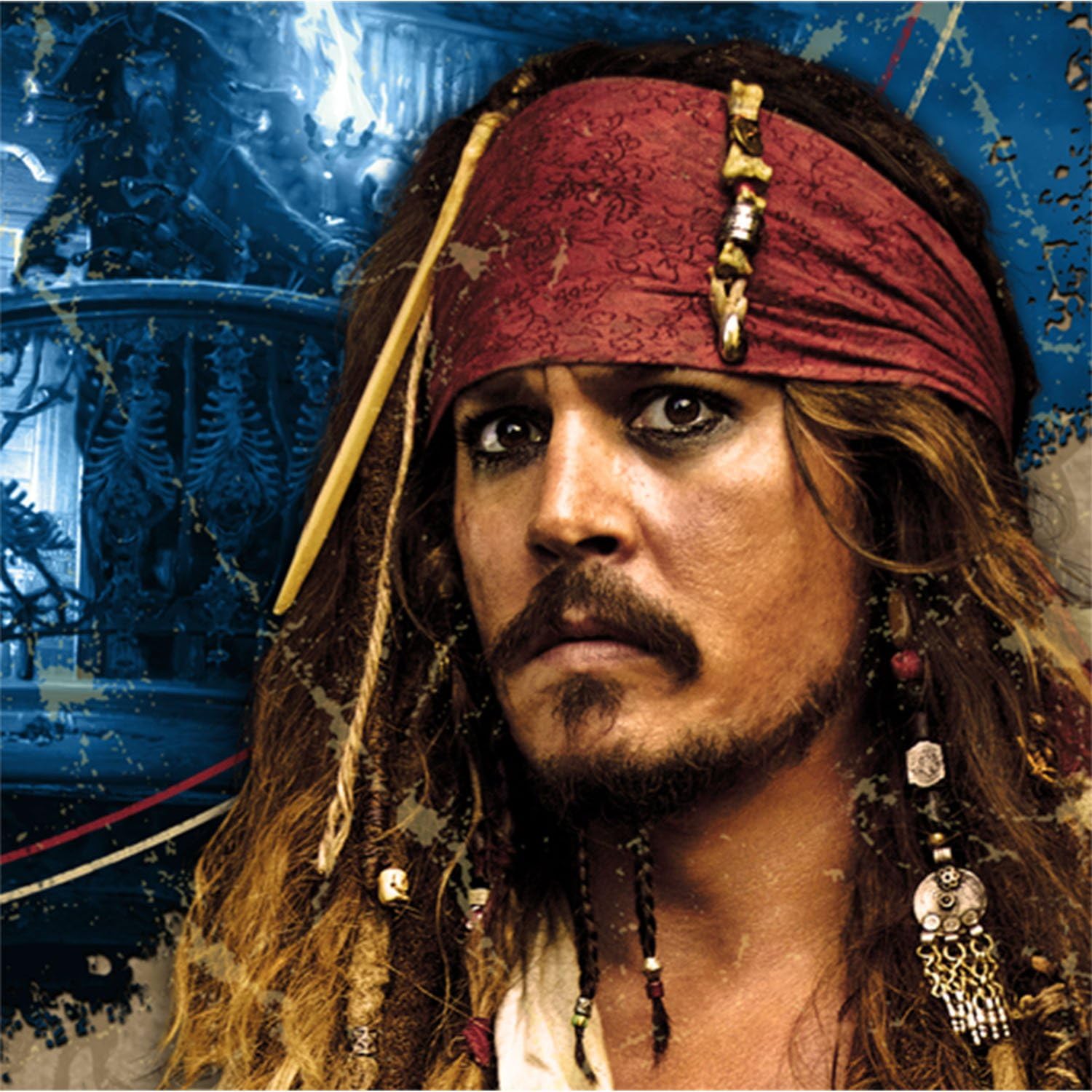 Hallmark Pirates of The Caribbean 4 Beverage Napkins 16c