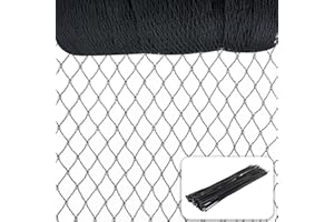 Hortifan Bird Netting，7.5 x 100 FT Garden Netting Bird Net for Chicken Coop, Poultry Netting Fence for Fruit Trees, Plants and Vegetables Against Birds, Deer, Squirrels and Other Animals