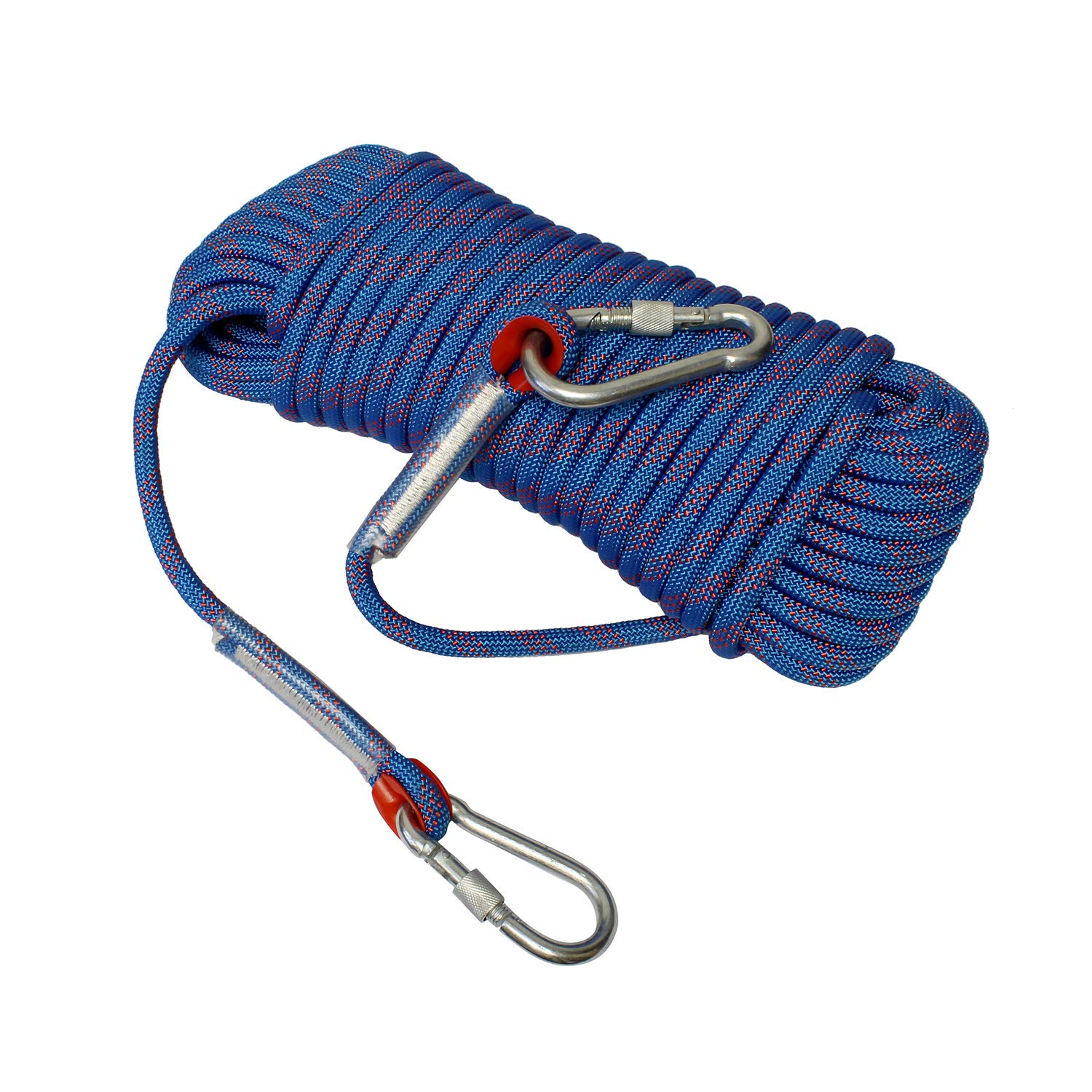 Climbing Rope Static Rappelling Rope, Tree With Carabiner 10 MM X 49