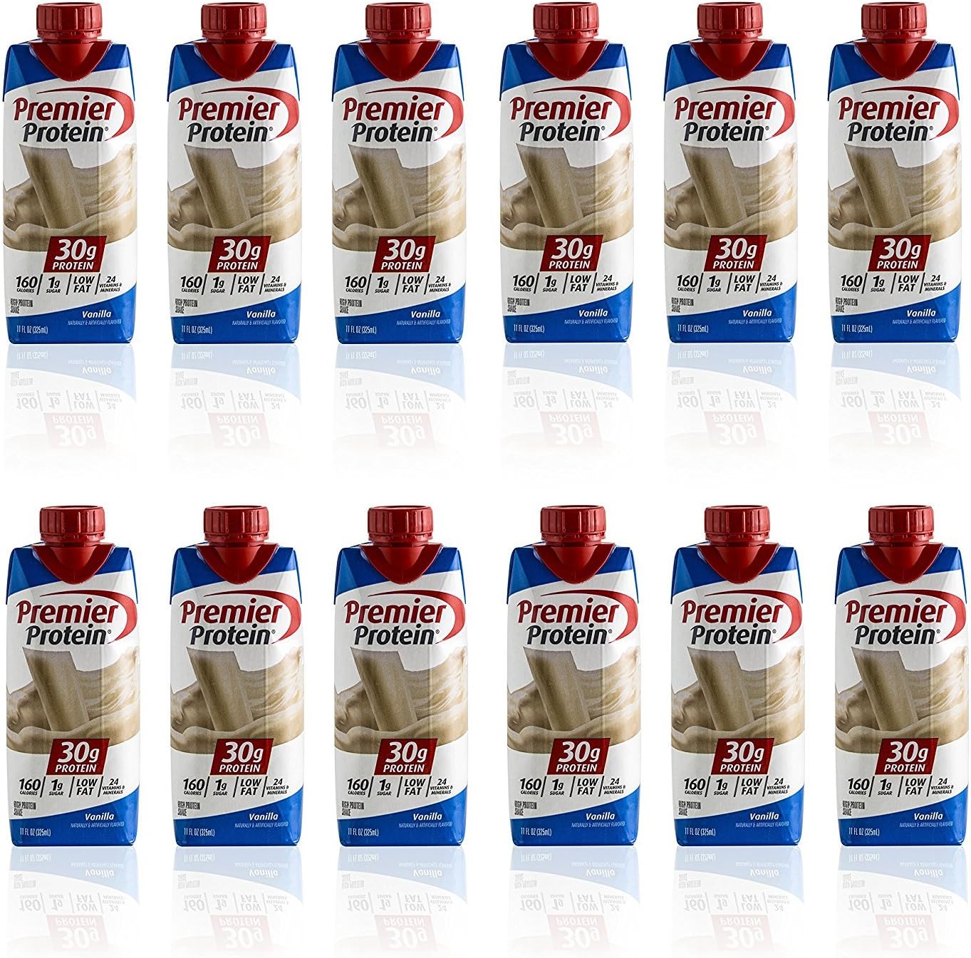 Premier Protein 30g High Protein Vanilla Energy Drink Shakes 12 / 11 Ounce bottels…