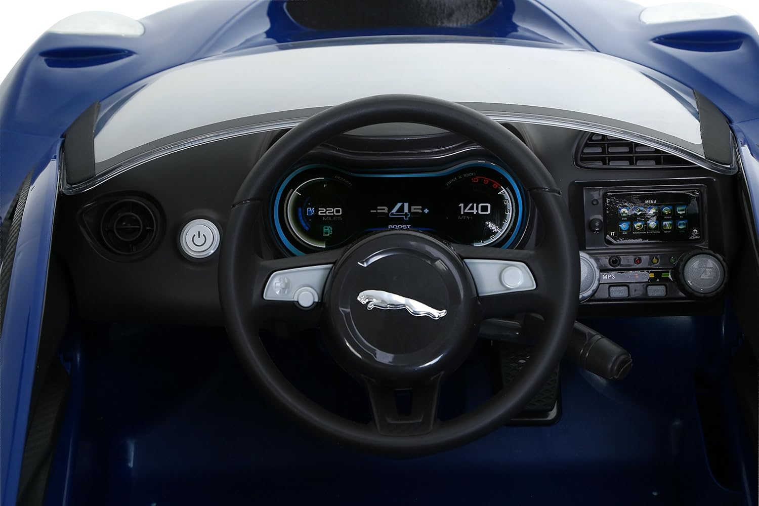 montable eléctrico prinsel jaguar 6 volts azul