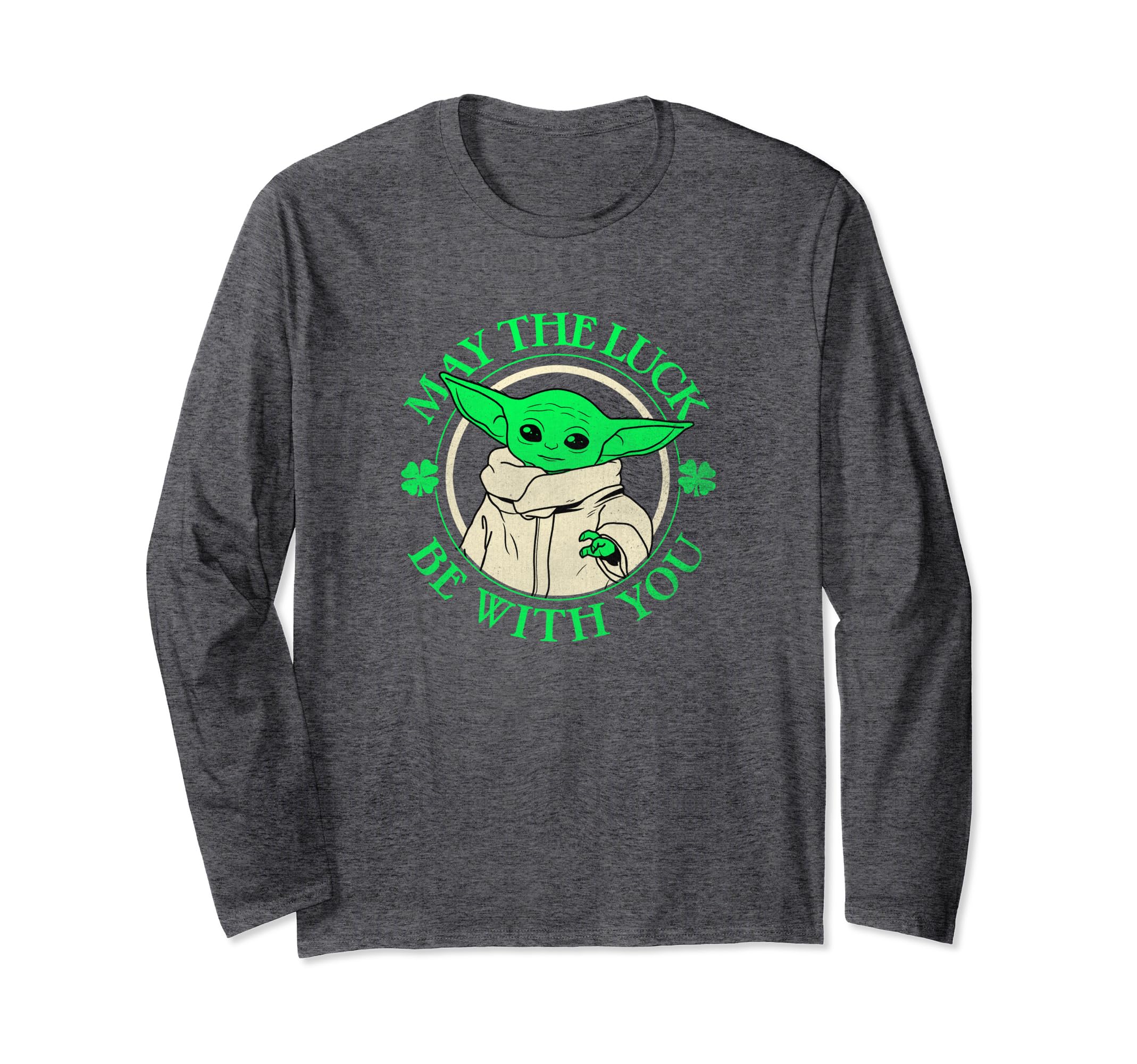 Star Wars St. Patrick's Day Grogu May The Luck Be With You Long Sleeve T-Shirt