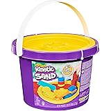 Kinetic Sand, 6lbs Bucket with 3 Colors of All-Natural and 3 Tools, Play Sand Sensory Toys for Kids Ages 3 and up