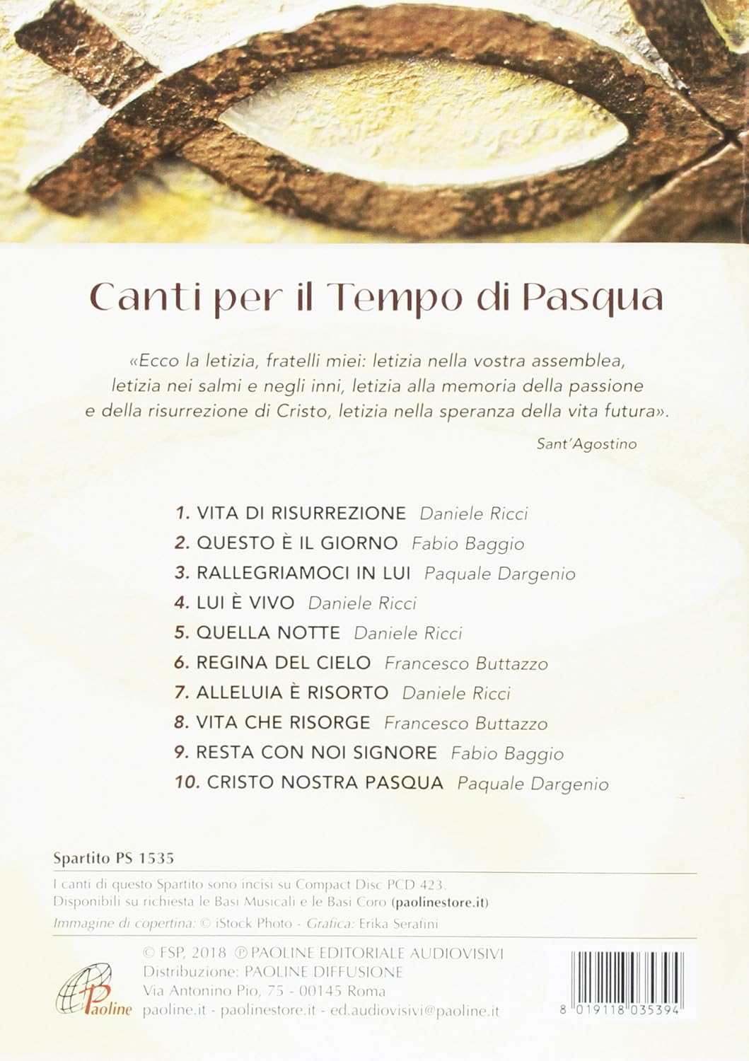 Sono Risorto E Sono Con Te Canti Per Il Tempo Di Pasqua Spartito F Baggio F Buttazzo P Dargenio D Ricci Amazon It Musica