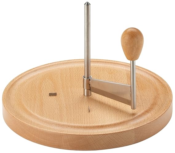 Zeller 25586 Käseschneide-Set, Buche/Edelstahl Ø22 x 15 cm