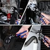 WORKPRO Water Pump Pliers 40/52mm Wide Jaw 200mm 250mm 2-Piece Set view 7