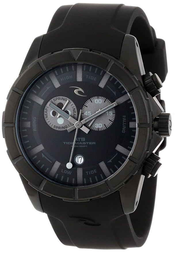 Rip Curl Men's A1094 MID K55 Tidemaster Silicone Midnight Analog Tide