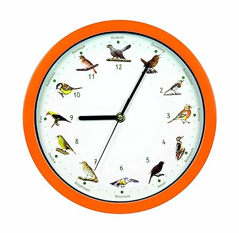 FLIXI VOGELUHR mit Deutschen Vogelstimmen - GRATIS Informationsbroschüre