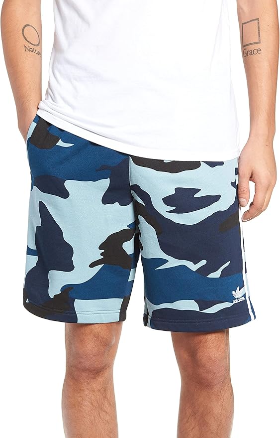 adidas blue camo shorts