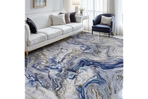 5x7 Area Rugs for Living Room, Modern Abstract Rug for Bedroom, Contemporary Machine Washable Rug, Large Stain Resistant Carp