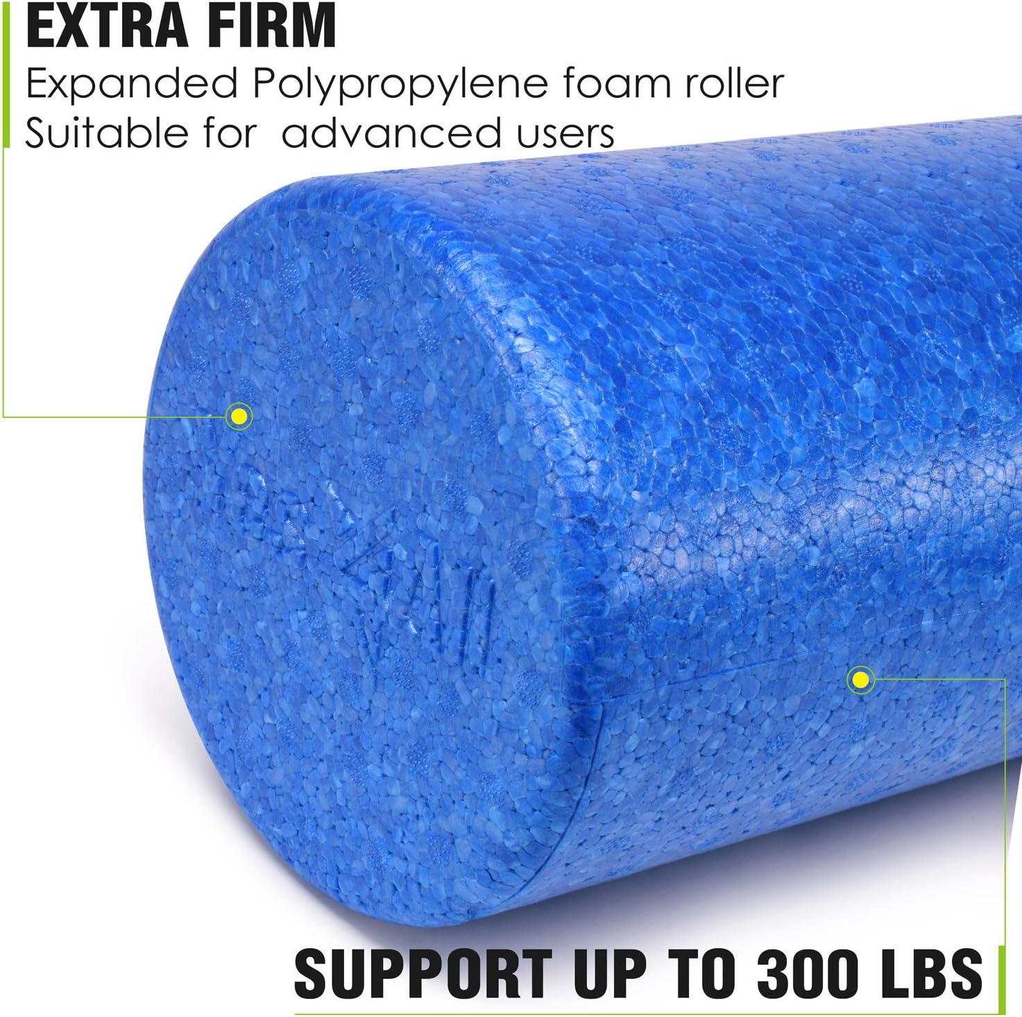 Yes4All EDYU EPP Exercise Foam Roller Â– Extra Firm High Density Foam Roller Â– Best for Flexibility and Rehab Exercises (36 inch, Blue) : Sports & Outdoors