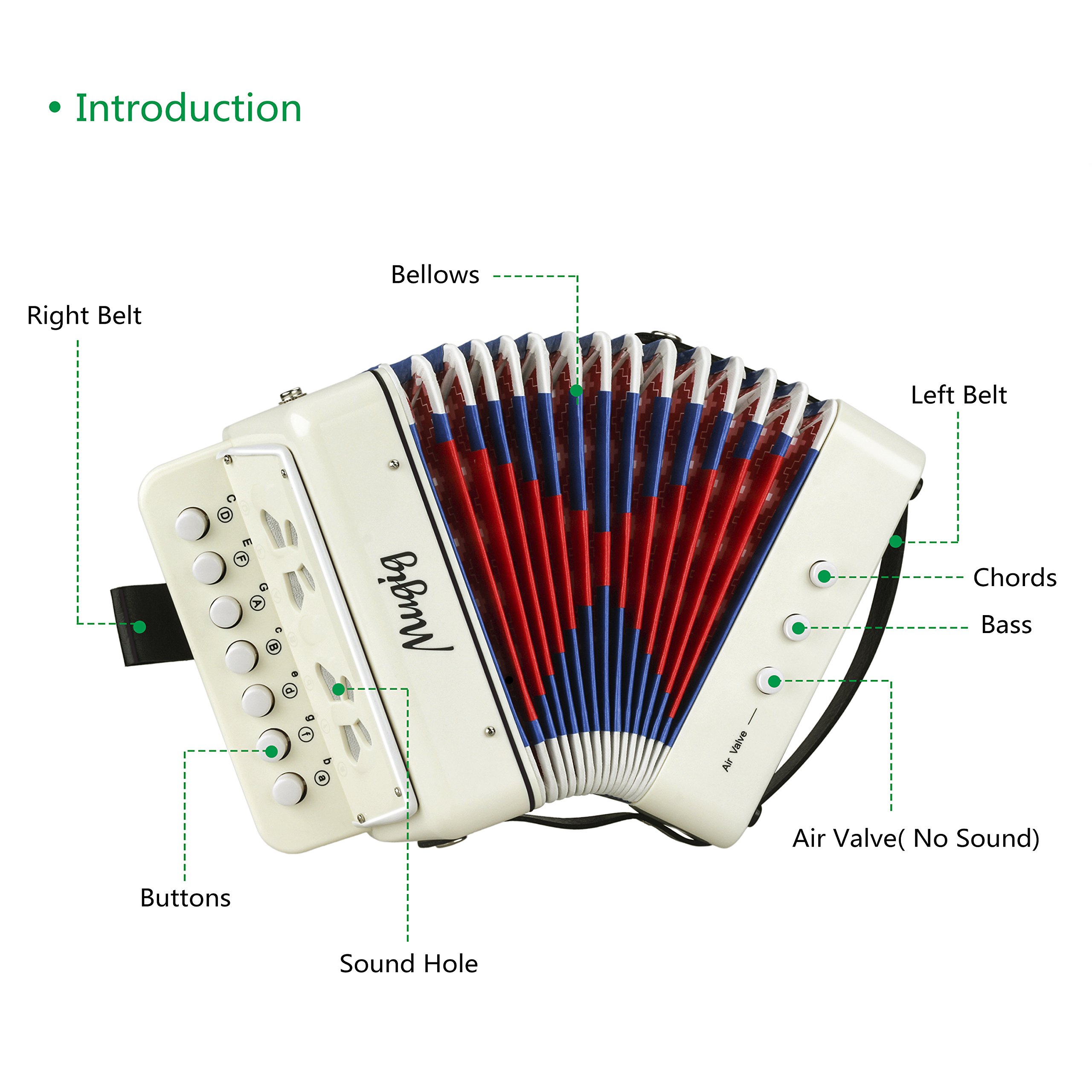 Mugig Accordion Kid\'s Accordion Solo and Ensemble Instrument