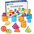 Amazon.com: Learning Resources View-Thru Geometric Solids, Geometry ...